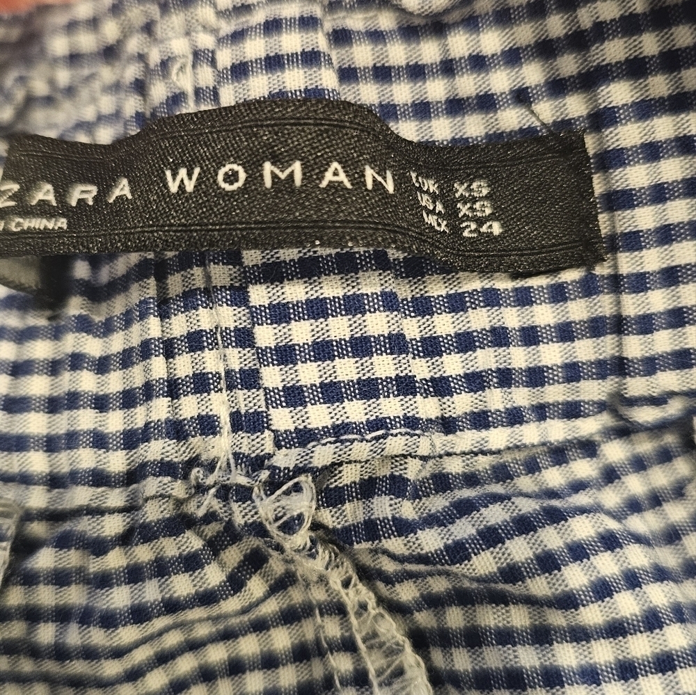 Zara eyelet lace gingham shorts - Picture 4 of 5